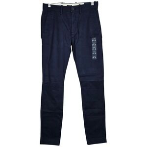 J. Crew Factory Skinny-fit chino pant Navy‎ 28/32 NWT